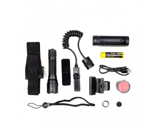 Тактический набор Fenix (фонарь TK09 2016 + тактическая кнопка + крепление на оружие + красный фильтр + аккумулятор и з/у) : -Наборы фонарей Fenix, фото 1