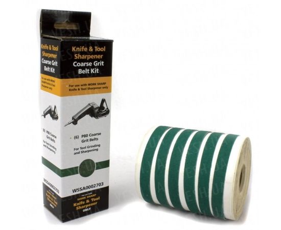 Запасные ленты WSKTS P80 Aluminum Oxide (6 лент) к точилке Darex Work Sharp : -Точилки Darex Work Sharp, фото 1 Запасные ленты WSKTS P80 Aluminum Oxide (6 лент) к точилке Darex Work Sharp : -Точилки Darex Work Sharp, фото 1