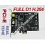 4-х канальная FULL D1 H.264 компьютерная PCI-E плата видеозахвата для CCTV камер + 4 звуковых канала (100 fps), фото 1
