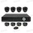 Готовый 4-х камерный DIY комплект проводного видеонаблюдения для самостоятельной установки (4 внутренних купольных камеры) (мод. KT7604AD-A Kit 1), фото 1