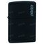 218ZL Зажигалка ZIPPO BLACK MATTE w/ZIPPO LOGO, фото 1
