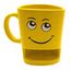 Чашка с отделением для печенья смайл, фото 1