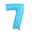 Шарик Цифра голубой 80 см 7, фото 1