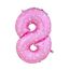 Шарик Цифра розовый 80 см 8, фото 1