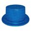 Шляпа детская Цилиндр блестящая голубая, фото 1