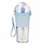 Бутылка с шейкером и трубочкой 500 мл. Голубая, фото 1