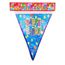 Гирлянда флажки Happy Birthday голубая, фото 1