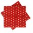 Салфетки Горошек красный (уп. 20шт), фото 1