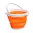 Ведро складное оранжевое, круглое 10 литров., фото 1