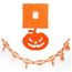 Гирлянда 3D Хэллоуин с подвеской Тыква, фото 1