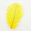 Перо страуса 25 см желтое, фото 1