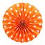 Веерный круг картон 30 см оранжевый 0011, фото 1