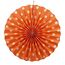 Веерный круг картон 40 см оранжевый 0011, фото 1